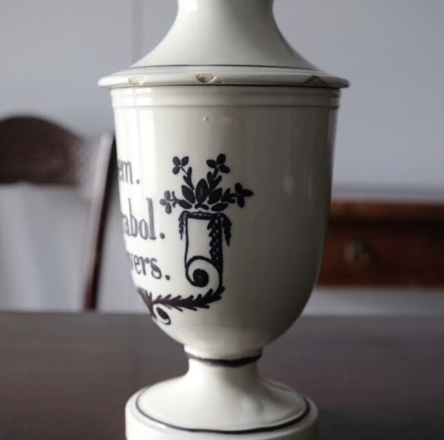 19世紀 ファーマシーポット ゴブレット 花器 オブジェ ディスプレイ 