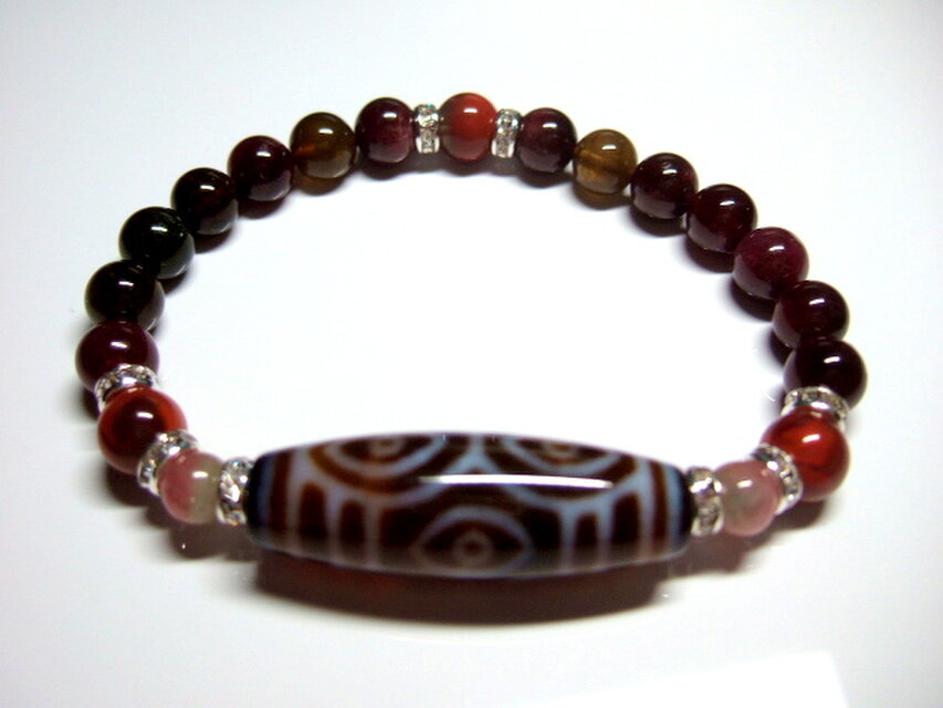 龍眼天珠デザインブレス | iichi 日々の暮らしを心地よくする