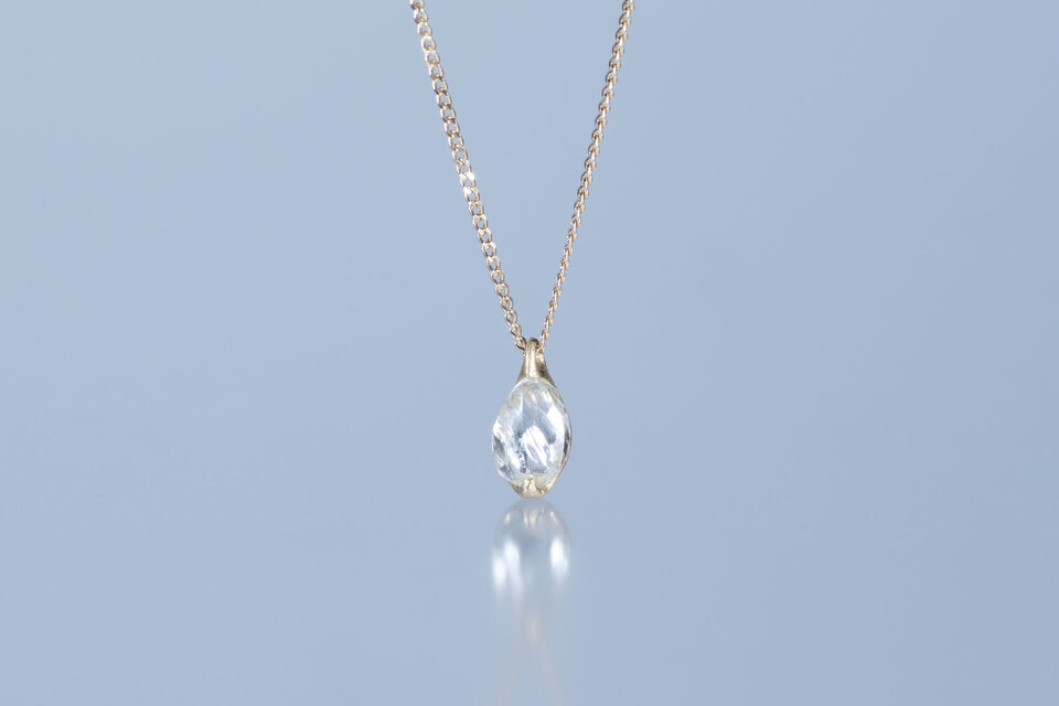 ダイヤモンド原石ネックレス JE01385