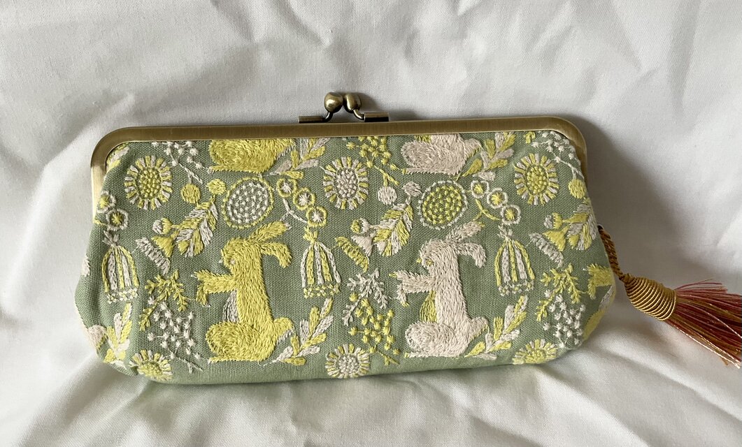 うさこページ　親子がま口財布（22cm） うさ子 親子がま口財布（22cm）2点 うさ子 親子がま口財布（22cm）2点