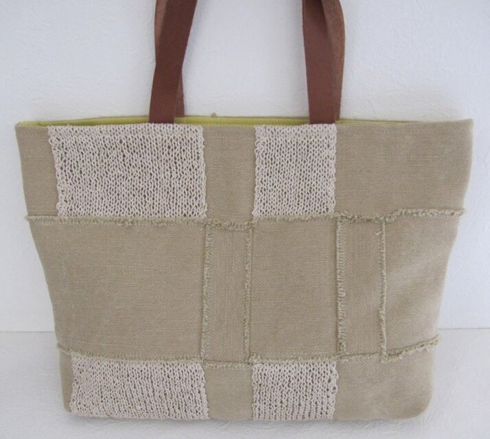 セール☆ほつれ麻かばん