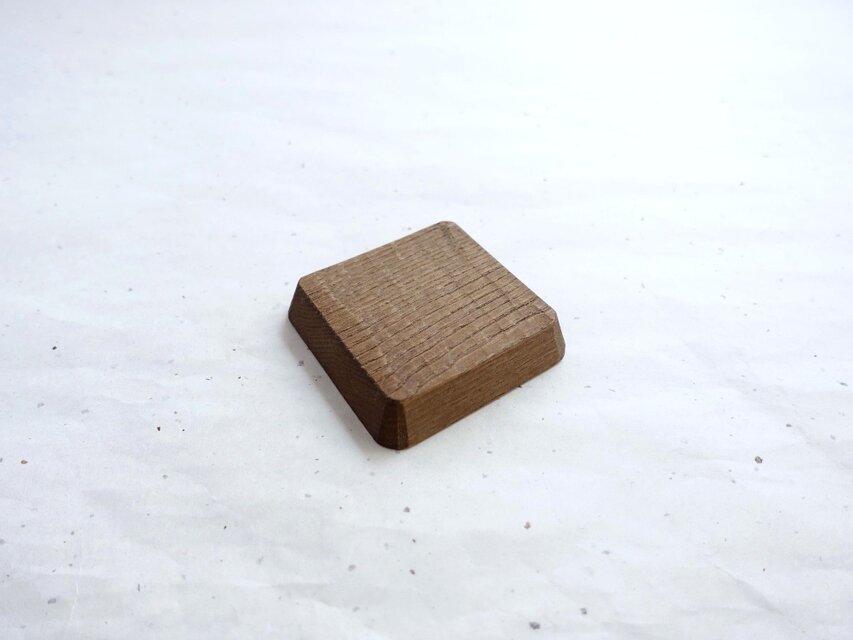 我谷盆（わがたぼん）栗(クリ) 23×20×2.5cm ブラウン #80