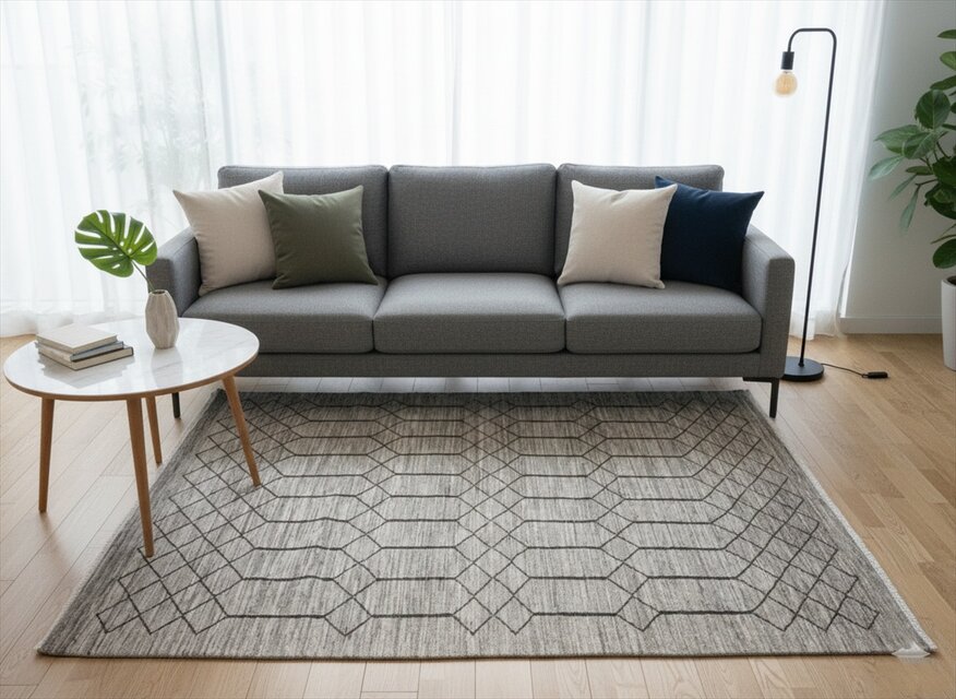 感謝キャン】ガゼニ ギャッベ　夏でも快適オーガニックラグ　オールシーズン　201x139cm　BP154