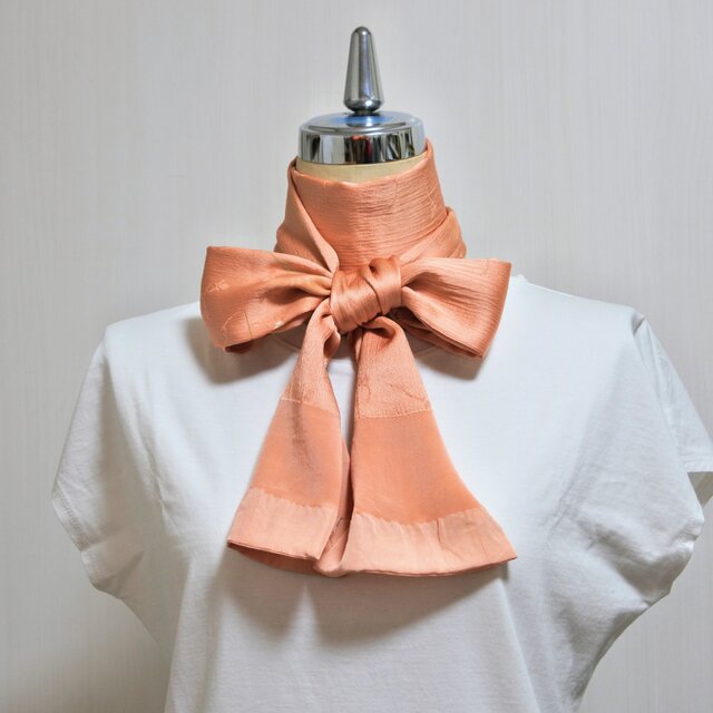 着物リメイク　帯揚げで作ったストール