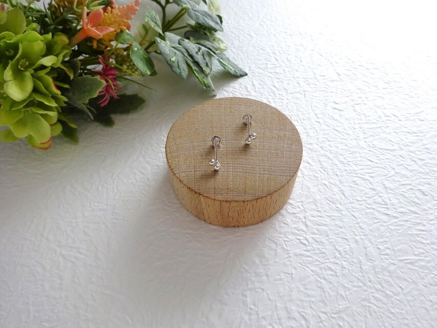 シンプルボタニカルプチピアス7