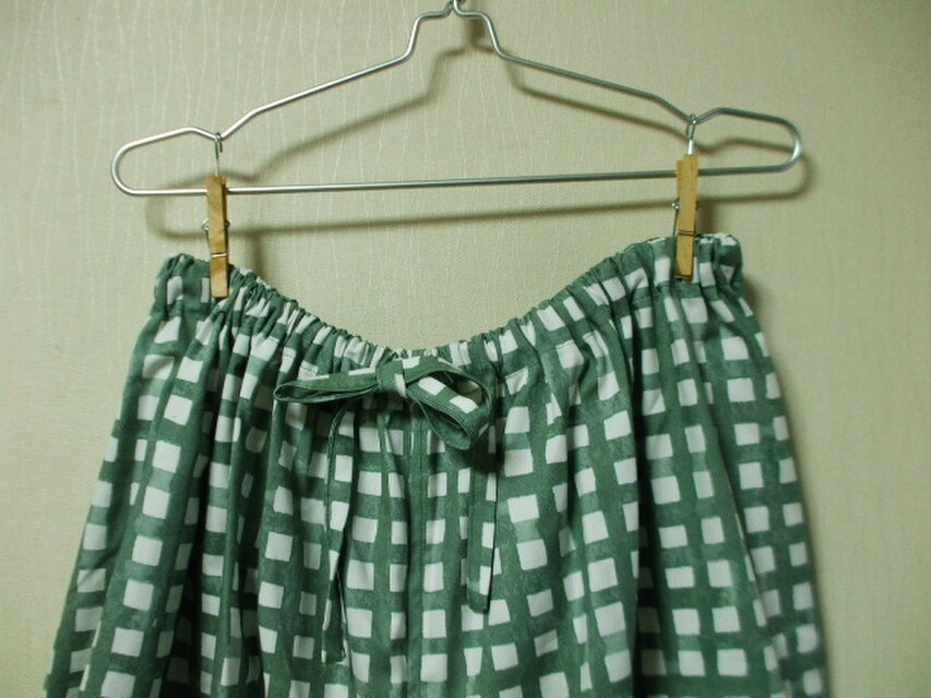 ぼのぼの　青チェック　緑チェック　ハンドメイド ぽこぽこチェック（ブルー）チェック柄- 布・生地の通販サイト