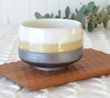 ◆新品◆美濃焼掛分雪景色地茶碗 【紙箱】　1個のサイズ/Φ118×H84　650ml