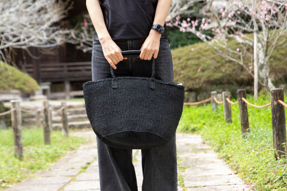 帆布インナーバッグ付き】サイザルバッグ かごバッグ 夏バッグ