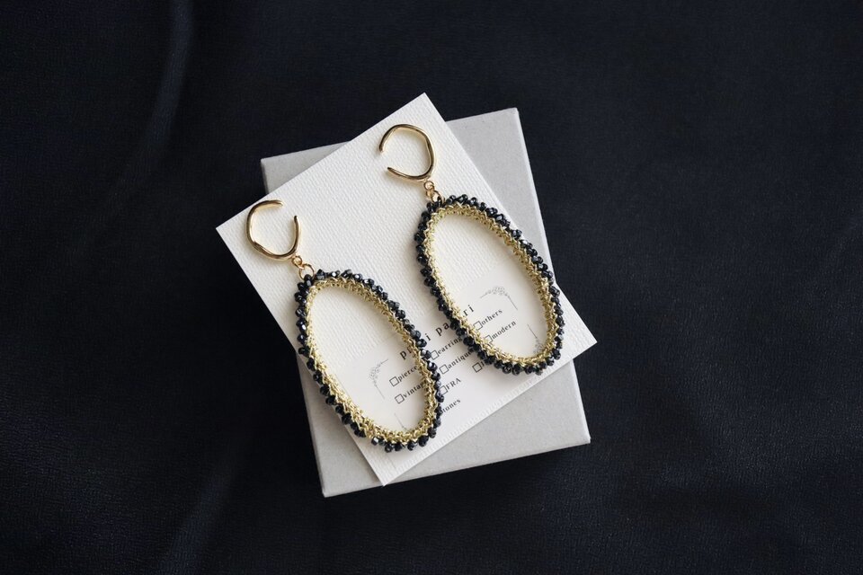 cadre lace earcuff [ bk ]