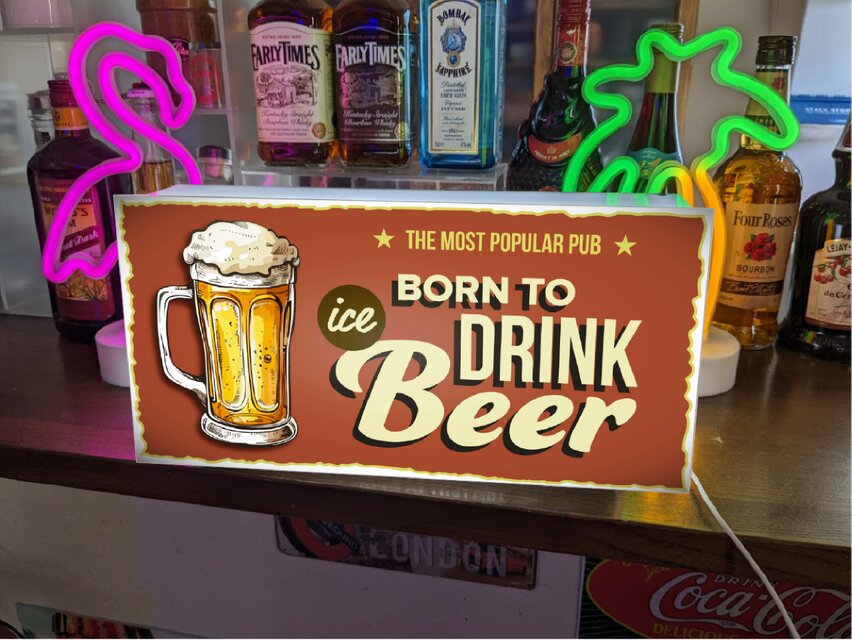 Lサイズ】BEER ビール 生ビール ジョッキ パブ スナック カフェ バー 壁掛け 照明 看板 置物 雑貨 ライトBOX | iichi  日々の暮らしを心地よくするハンドメイドやアンティークのマーケットプレイス