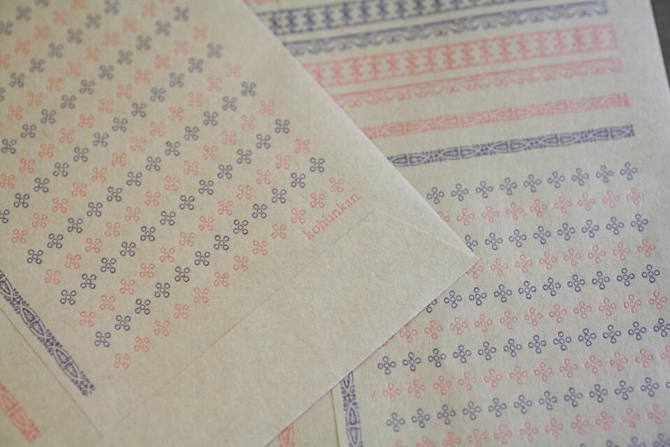 ✧1点物✧ステキな紙モノ✧オリジナル平袋✧vintage victorian✧ 平 袋 <彩> 〔retro pattern series〕 3枚入り 明治レトロ柄 活版印刷