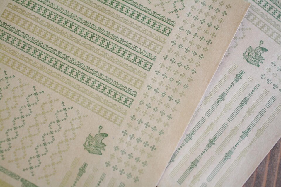 ✧1点物✧ステキな紙モノ✧オリジナル平袋✧vintage victorian✧ 昭和レトロなデザインの平袋30枚セット その他素材 包み屋makita 通販