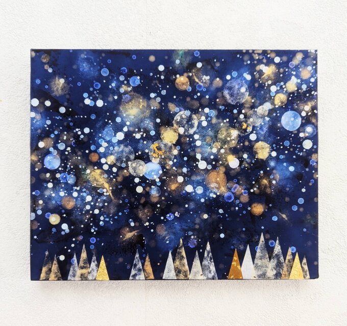 星と森F3号(アクリル原画)