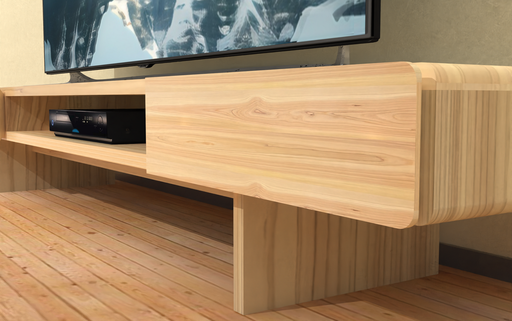 『フィレンツェ_T20』手作りテレビ台・桧（四国産）無垢材・w170