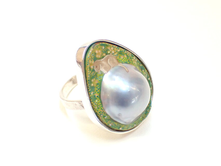 蒔絵リング ”幸せな午後”