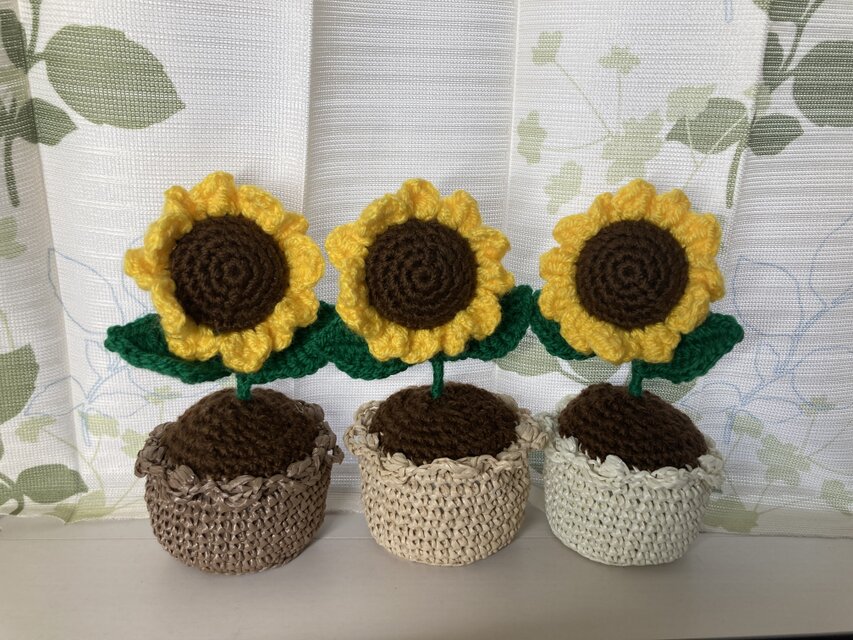 枯れないお花！ひまわり【商品番号:2407-4】