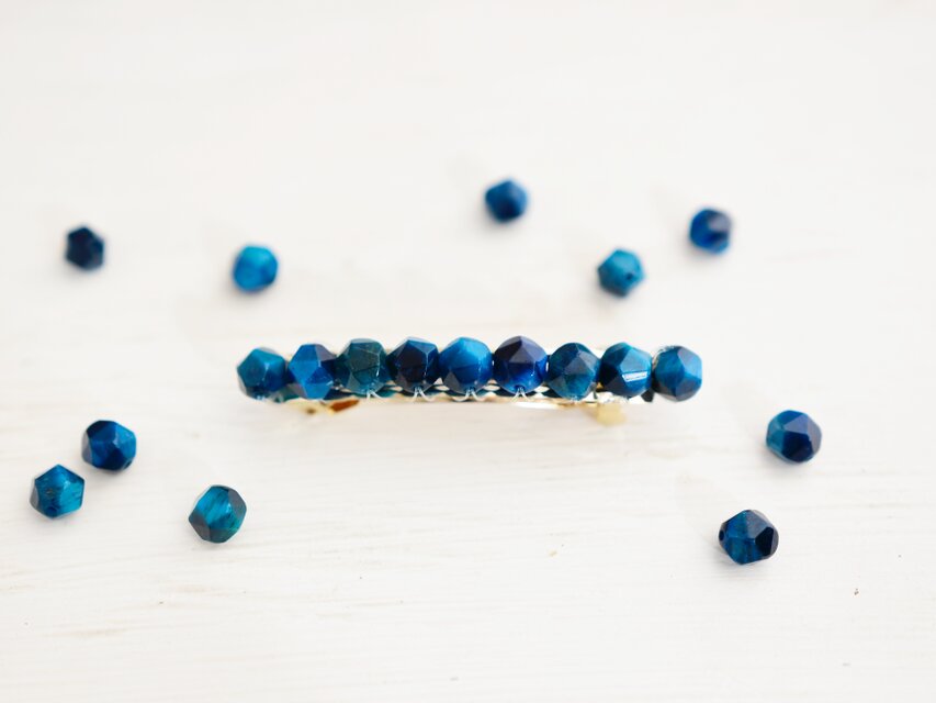 【バレッタ】青の洞窟の結晶