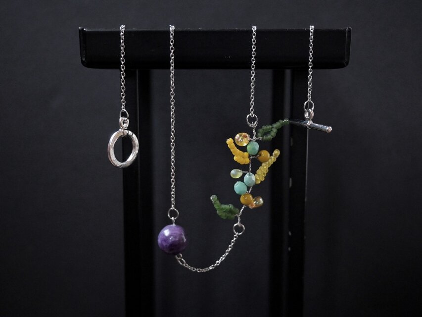 チャロアイト ネックレス＆ブレスレット〔ｻｰｼﾞｶﾙｽﾃﾝﾚｽ〕 item4