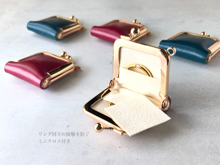 革の宝石》ルガトの〝時を刻む〟アクセサリーケース 本革 琉球ブルー