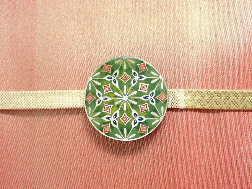 蒔絵帯留め ”息吹”