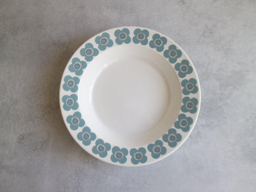 ARABIA  / veera / ディーププレート花柄 ブルー No.5356