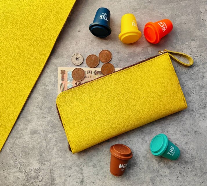 【姫路レザー】たっぷり収納♪L字型ミディアムウォレット【長財布/コンパクト/メンズ/レディース/プレゼント)チョコバナナ