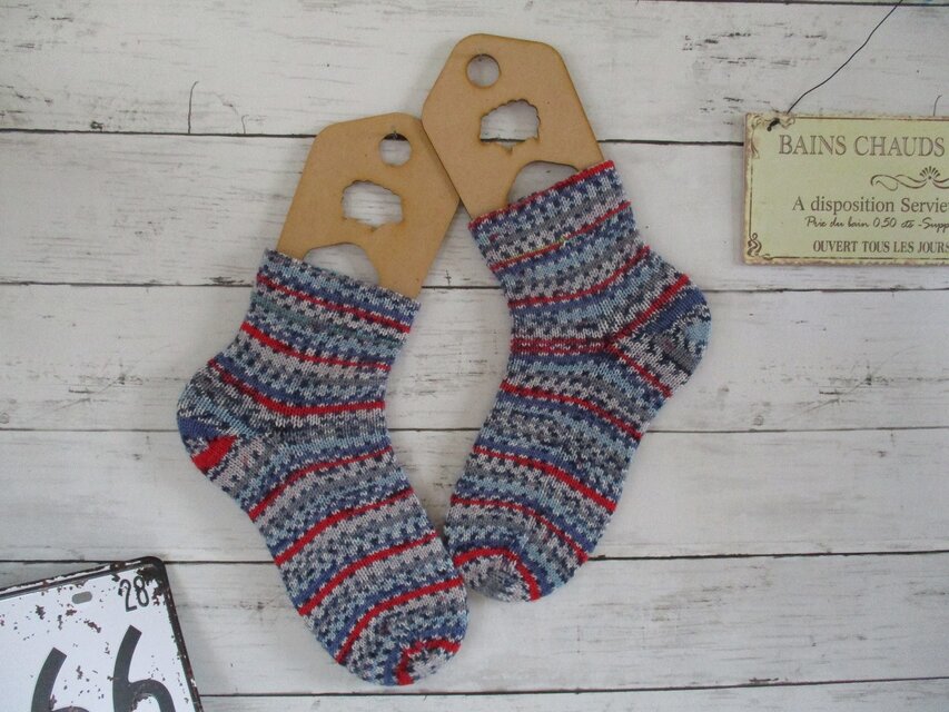 冷え取りソックス Schoeller+Stahl  Fortissima Indigo 388 & Opal Country