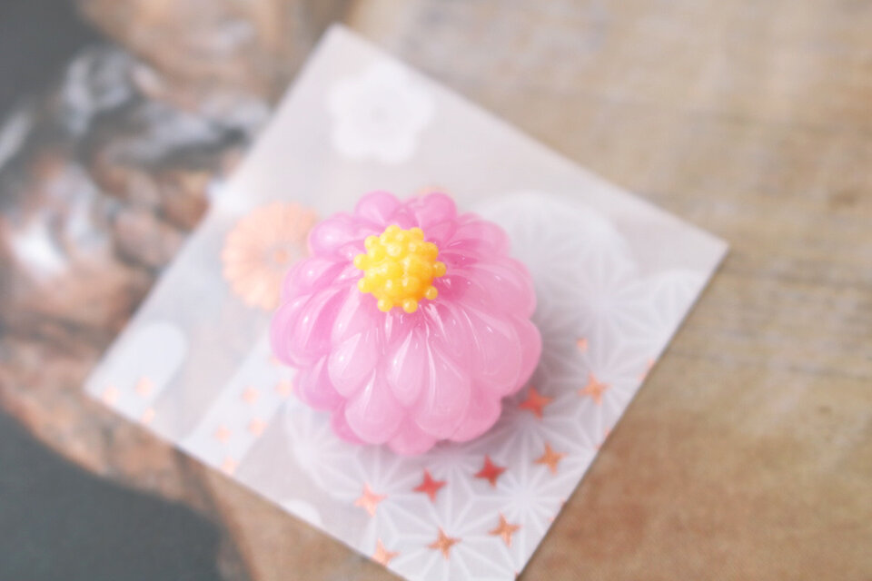 ガラスのミニチュア和菓子・練り切り　★ガラスのミニチュア和菓子店★