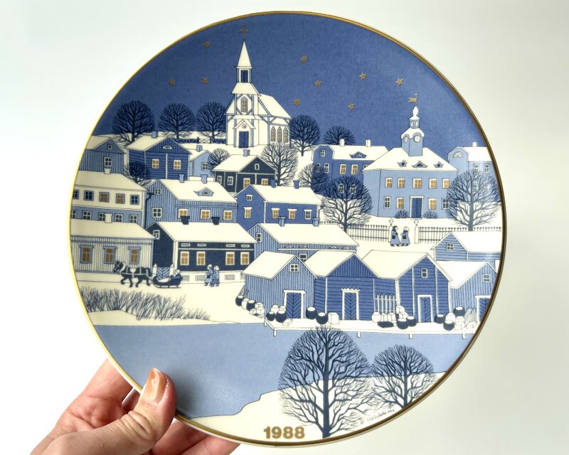 ARABIA Raija Uosikkinen クリスマスプレート 1988年 | iichi 日々の