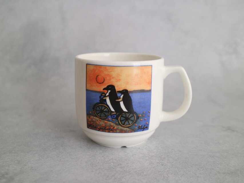 ARABIA / Helja ヘルヤ / YHTEISPELILLÄ マグカップ 企業コラボ No.5555