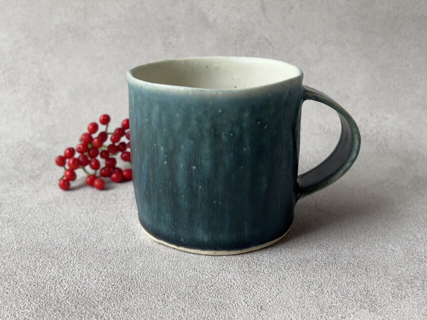 マグカップ 深緑釉