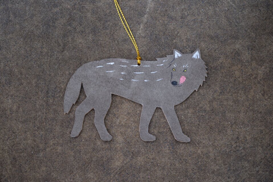 オーナメント　オオカミ