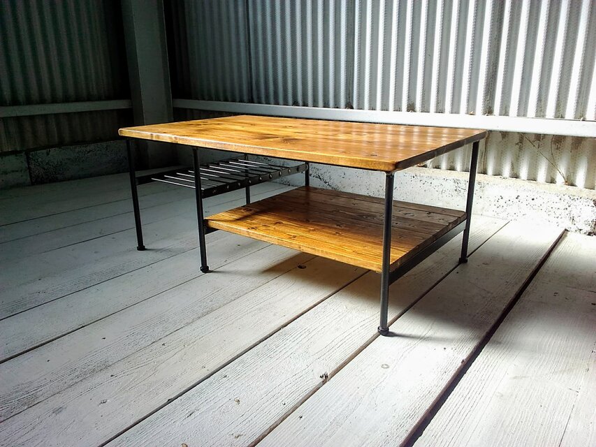 【展示作品】リビングソファローテーブル（kiokito様オーダーメイド品）