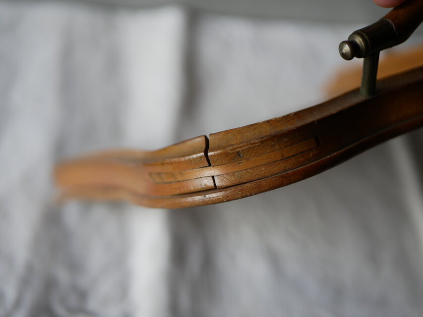 木製のダストパン ブラシ付き フランスアンティーク アンティークの