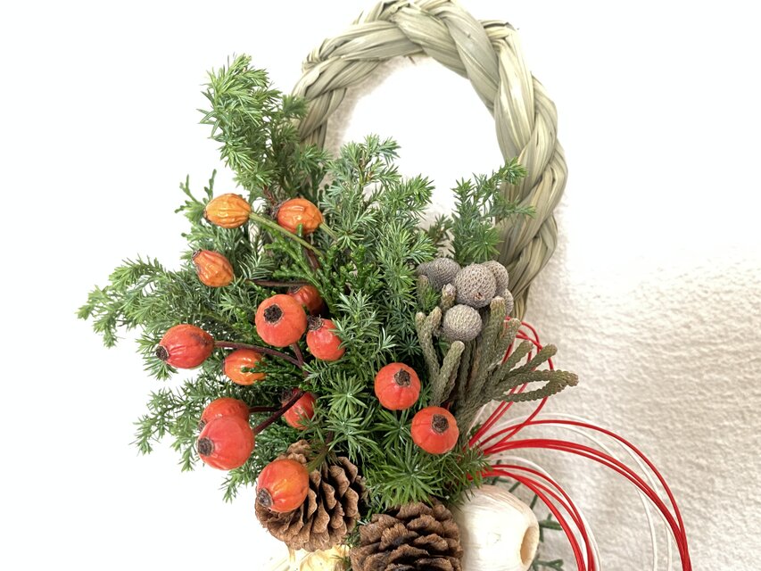 縦型お正月飾り3 | iichi 日々の暮らしを心地よくするハンドメイドや