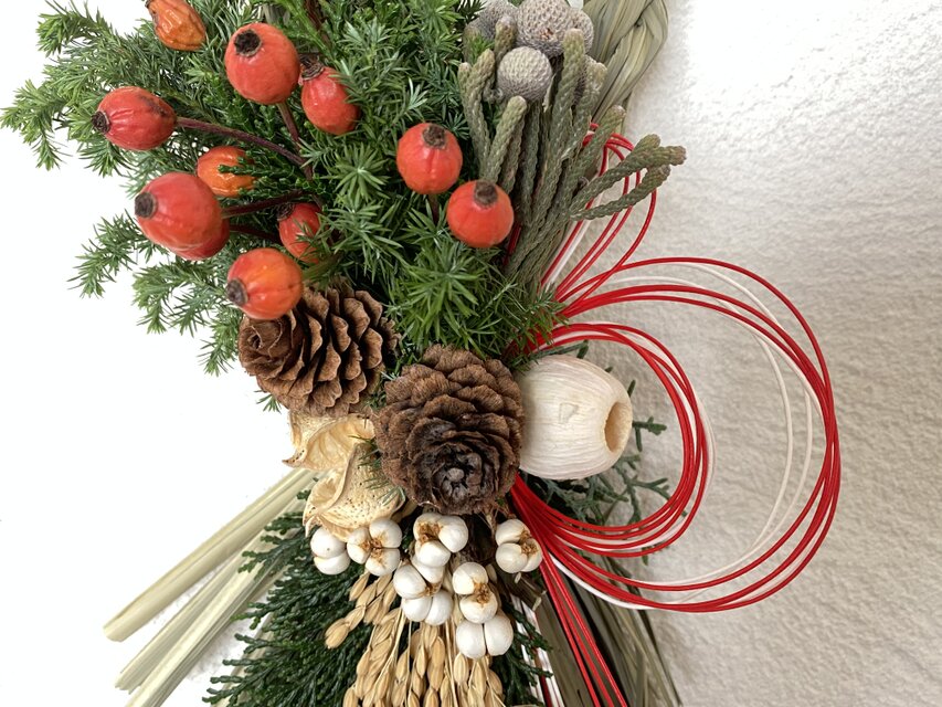 縦型お正月飾り3 | iichi 日々の暮らしを心地よくするハンドメイドや