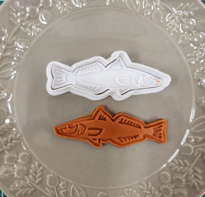 クッキー型　キス　鱚