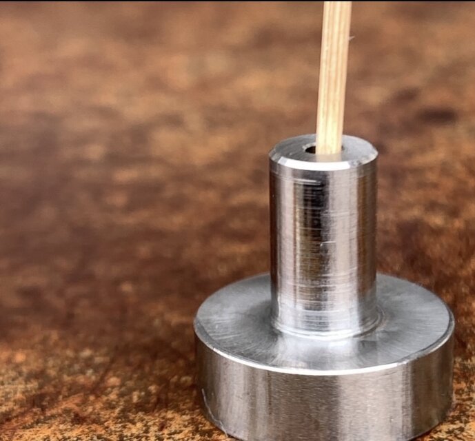 ステンレススチール お香立て　チャンバー　お香 受注生産】「ステンレス製」底面磁石付きお香線香立て | iichi