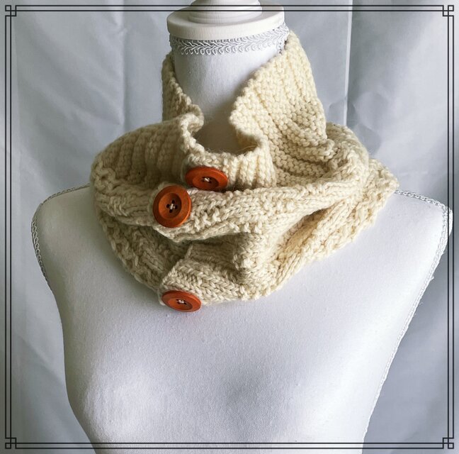 手編みネックウォーマー
