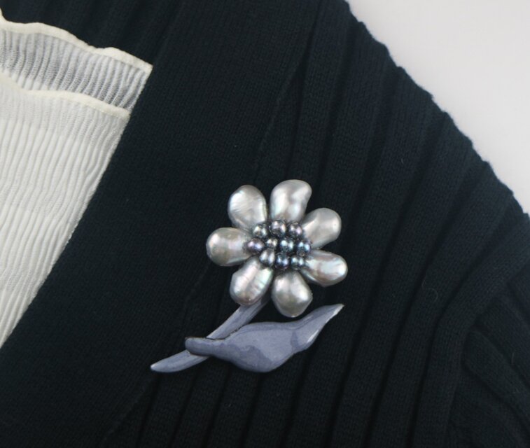 シルバーバロック真珠の大人華