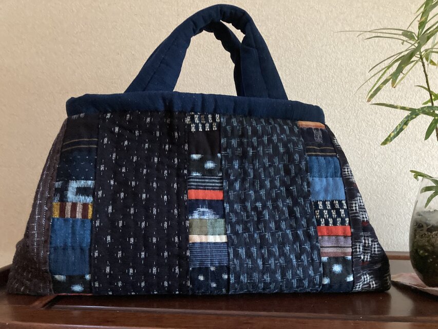 No. 376  絣のバッグ