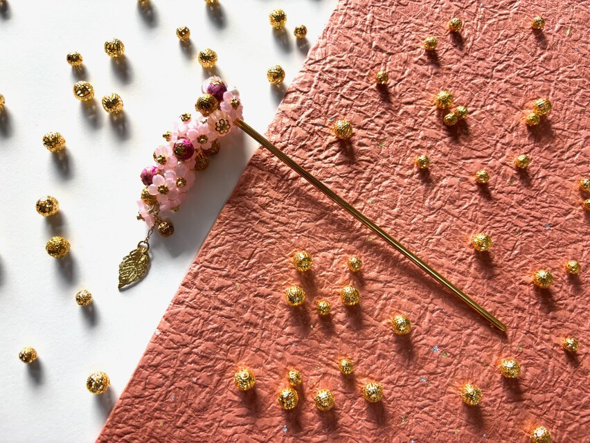 かんざし かんざし 枝垂れ桜 小花 一本挿し 一本簪 さくら サクラ 春