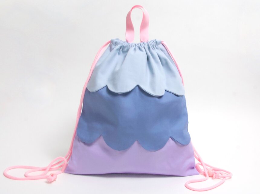 3点セット】スカラップデザイン 入園入学セット マーメイドブルー