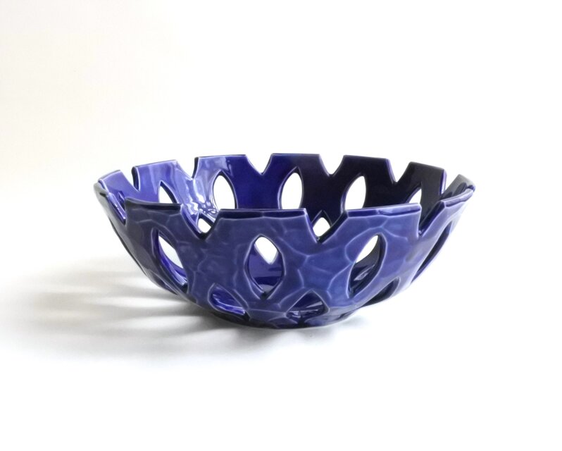 フルーツボウル 菓子鉢（ネイビーブルー）Fruits bowl (Navyblue