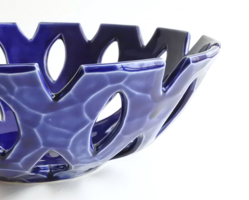 フルーツボウル 菓子鉢（ネイビーブルー）Fruits bowl (Navyblue