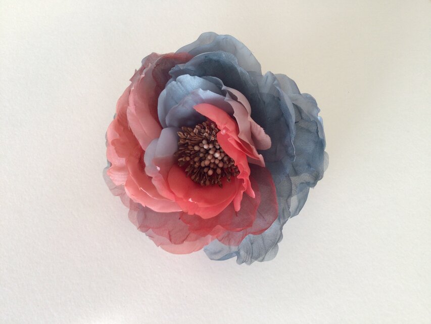 オレンジとグレーの薔薇再販