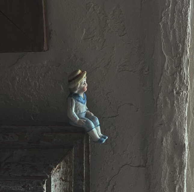 アンティーク　ミニチュアビスク　夏の思い出　ドイツ