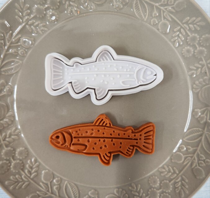 クッキー型　ニジマス　レインボートラウト