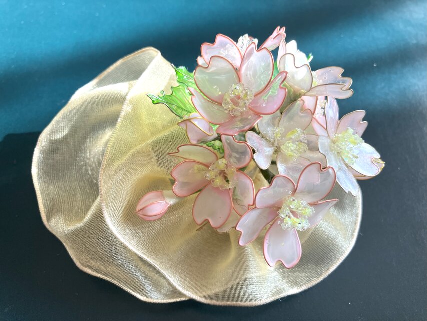 さくらだより（クリップ付きコサージュ）