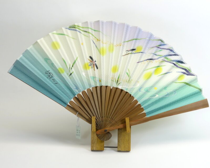 加賀友禅　扇子【ほたる】